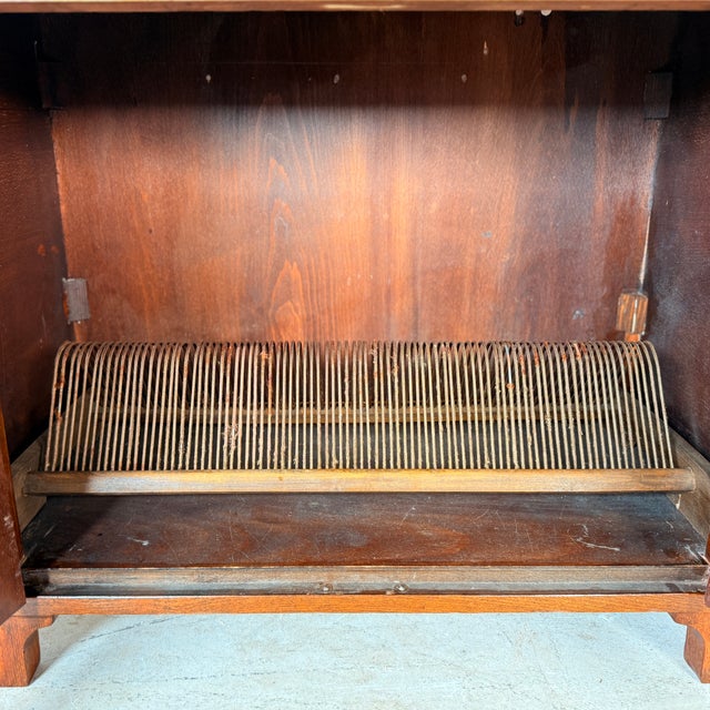 Art Deco Audio Cabinet with Pull-Out Drawer, 1950s For Sale - Image 17 of 18