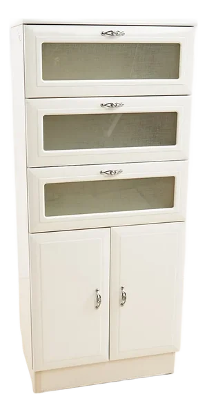 Modern Storage Unit in White Lacquered Wood