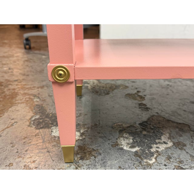 Firebird Furniture Vintage Regency Style Pink Nightstands, Pair For Sale - Image 12 of 12