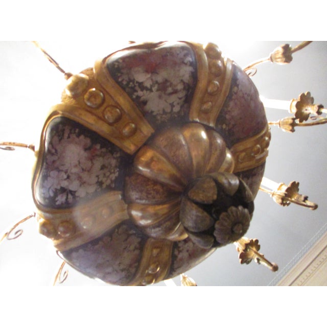 Beaux-Arts Vintage 1930s Belle Epoche 12 Arm Chandelier For Sale - Image 3 of 12