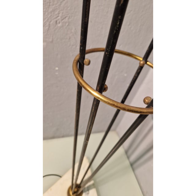Alberello Floor Lamp in Iron, Brass and Marble from Stilnovo, 1950s For Sale - Image 9 of 13