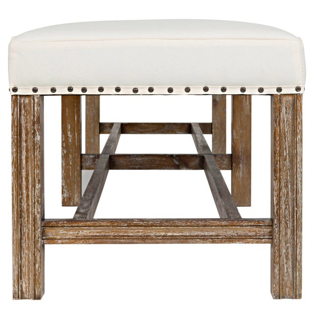 NOIR Sweden Bench, Grey Wash For Sale - Image 10 of 13