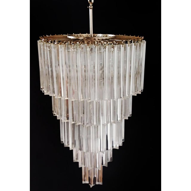 Vintage Murano Glass Chandelier, 1980 For Sale - Image 4 of 17