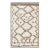 Nazmiyal Collection Vintage Ivory and Brown Moroccan Rug For Sale