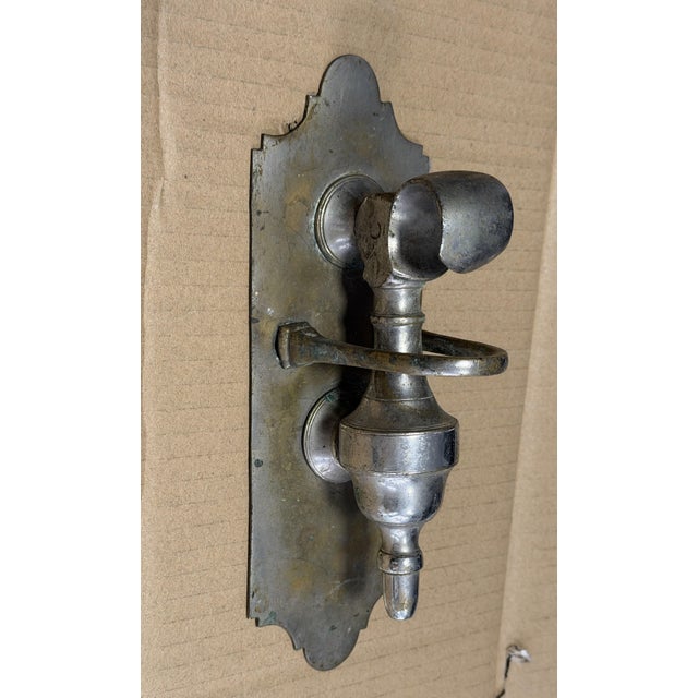 Metal Door Knockers in Silver-Plated Bronze, 1780, Set of 2 For Sale - Image 7 of 11