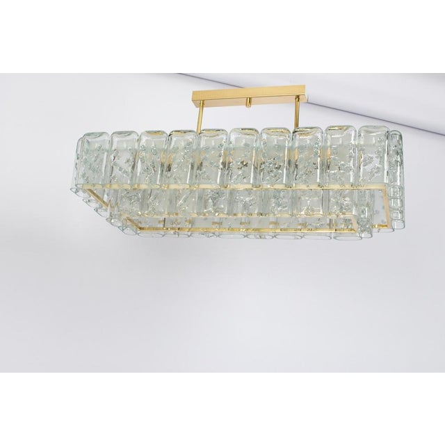 Large Ice Glass Tubes Chandelier from Doria, Germany, 1960s For Sale - Image 6 of 15