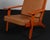 Model 290A Lounge Chair in Beech and Leather attributed to Hans J. Wegner for Getama, 1990s For Sale - Image 4 of 7