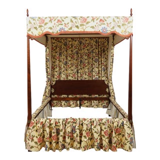 Eldred Wheeler Queen Size Cherry Canopy Bed For Sale