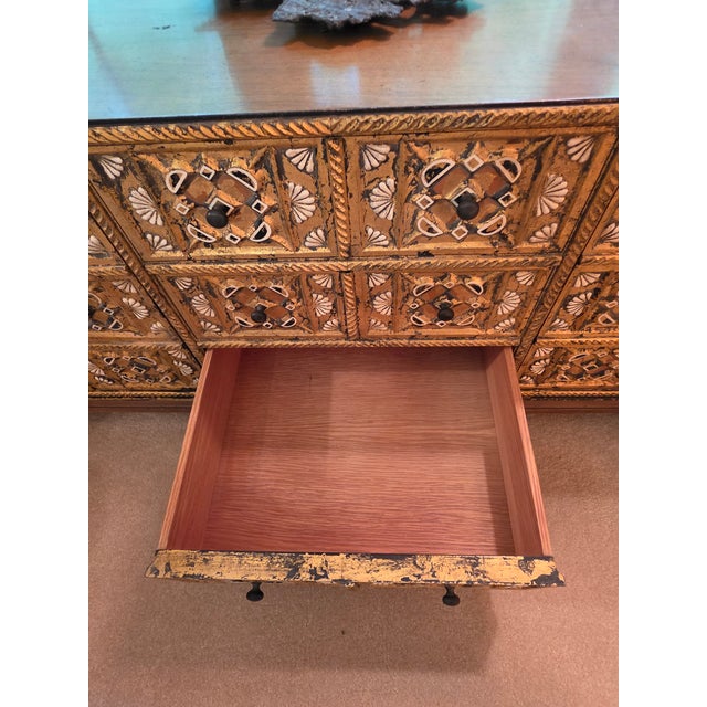 John Widdicomb Mediterranean Treasure Chest Low Credenza, 1960s For Sale - Image 11 of 16