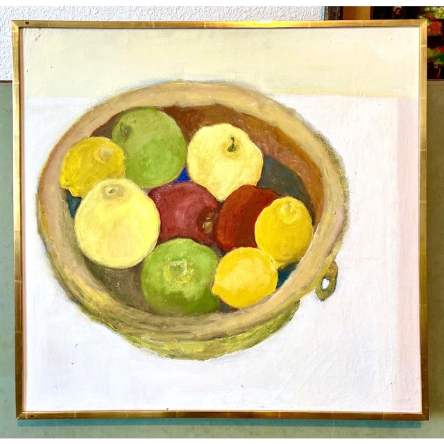 Apple Still Life Oil Painting Betsy Podlach American Post Feminist Modernist Art For Sale - Image 11 of 11