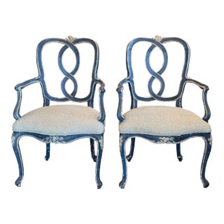 Pair of 19th Century Venetian Chairs For Sale