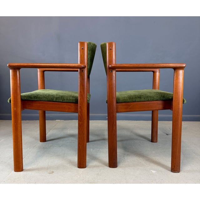 Set of Six Scandinavian Modern Teak Stacking Armchairs, Denmark or Norway, 1970s For Sale - Image 10 of 10