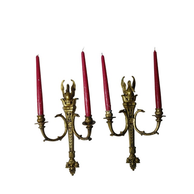 Empire Candleholders, 1890s, Set of 2 For Sale - Image 4 of 6