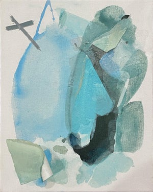 "Tootle" Original Abstract Painting by Stacey Warnix