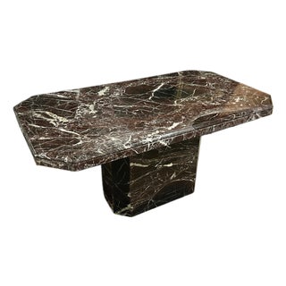 1970s Rosso Inspired Italian Marble Table For Sale
