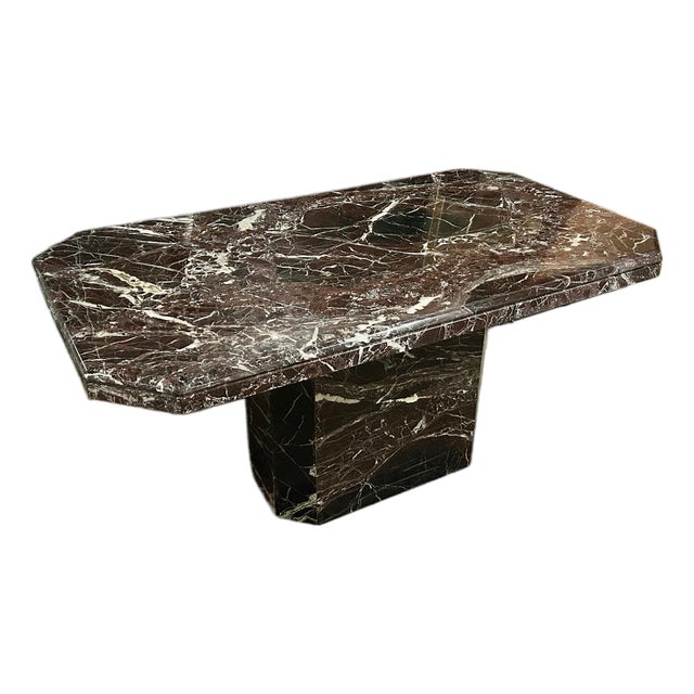 1970s Rosso Inspired Italian Marble Table For Sale