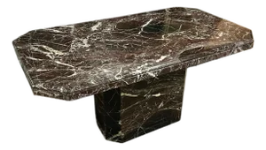 1970s Rosso Inspired Italian Marble Table