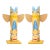 1960s Midcentury Souvenir Totem Poles Sculptures, Pair For Sale