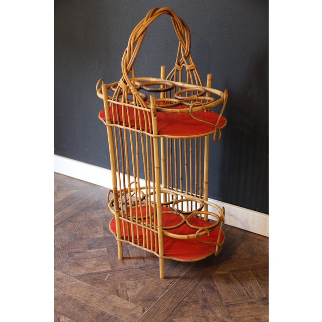 Vintage Bamboo and Rattan Bar, 1950s For Sale - Image 11 of 17