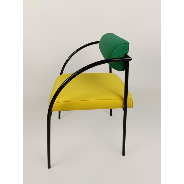 Postmodern Chairs Model Vienna attributed to Rodney Kinsman for Bieffeplast, 1980s, Set of 4 For Sale - Image 12 of 18