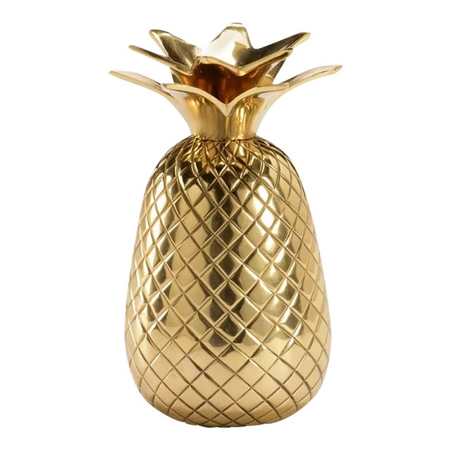 Chelsea House Pineapple Candlestick, Brass Finish For Sale