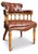 Chair 2025 15 CHEST Victorian Style Brown Leather & Beech Captains Chesterfield Button Back Desk Chair Height: 87cm I...