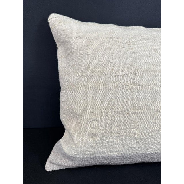 Turkish Hemp Pillow Cushion Natural Beige Light Gray Cushion Cover 20"x20" #18183 Enhance your home decor with our Kilim...