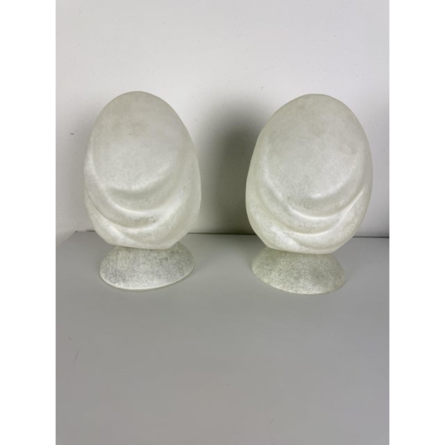Vintage Murano Glass Bedside Lamps, 1980s, Set of 2 For Sale - Image 11 of 11
