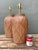 Vintage Textured Ceramic Lamps - A Pair For Sale - Image 9 of 12