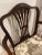Brown 19th Century Mahogany Hepplewhite Carver Chair With Schumacher Fabric Seat For Sale - Image 8 of 13