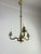 Mid-Century 3-Light Chandelier in Brass and Opaline Glass in the style of Stilnovo, 1950s For Sale - Image 6 of 12