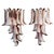 Mid-Century Italian Pink Wall Sconces, 1990s, Set of 3 For Sale - Image 3 of 16