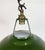 Industrial Industrial Green Enamel Factory Pendant Lamp from Coolicon, 1950s For Sale - Image 3 of 16