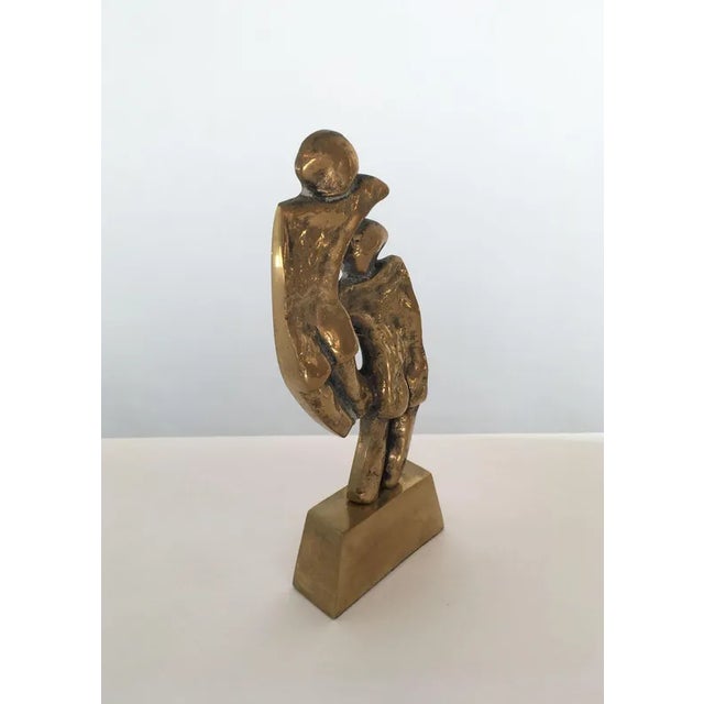 Italian Bronze Abstract Sculpture by Rodica Tanasescu, 1980 For Sale - Image 3 of 13