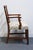 Late 20th Century Vintage Antique Solid Mahogany Traditional Duncan Phyfe Style Ladderback Dining Arm Chair For Sale - Image 5 of 8