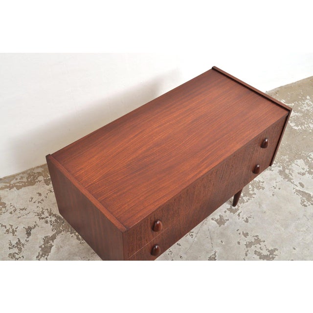 Small Vintage Danish Sideboard in Teak, 1950s For Sale - Image 6 of 9