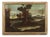 North Italian School Artist, Landscape with Figures, 1700s, Oil on Canvas, Framed For Sale