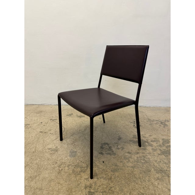 Leather Wrapped Dining Chairs by Frag, Italy 2000s - Set of Four For Sale - Image 10 of 18