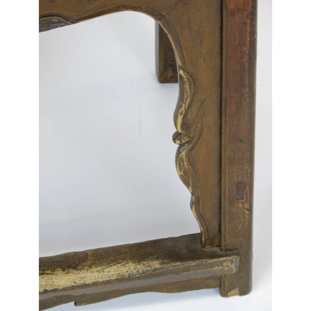1900s Antique Chinese Official Hat Armchair With Carved Back For Sale - Image 10 of 11