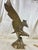 Vintage Solid Cast Brass Eagle Sculpture on Rocky Outcrop, 12” Tall For Sale - Image 9 of 11