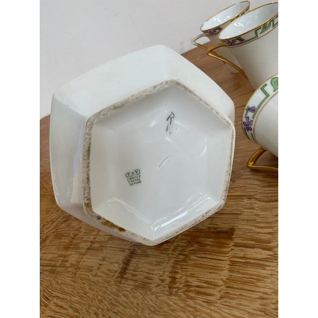 1960s Raynaud (Raynaud & Co.) Limoges Chocolate/Coffee Set - 7 Piece For Sale - Image 17 of 17