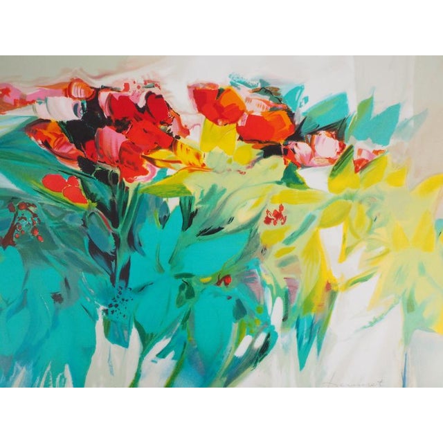 Claude Hemeret, Florals, Lithograph For Sale - Image 4 of 6