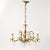 Vintage Brass and Crystal Chandelier Petite 5 Arm Made in Spain For Sale - Image 11 of 13