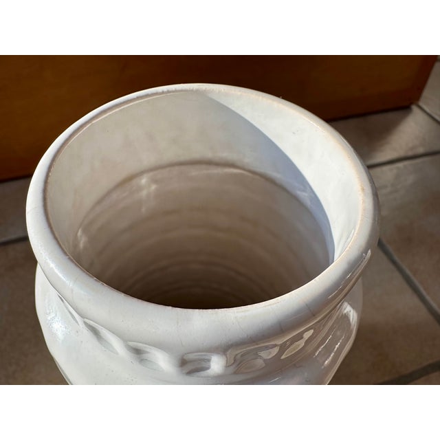 White Glazed Ceramic Inka Vase from Scheurich Keramik, West Germany, 1960s For Sale - Image 8 of 18