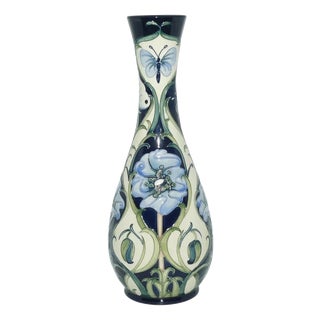 Limited Edition 118/250 Moorcroft Study in Blue Vase from Rachel Bishop, 2006 For Sale