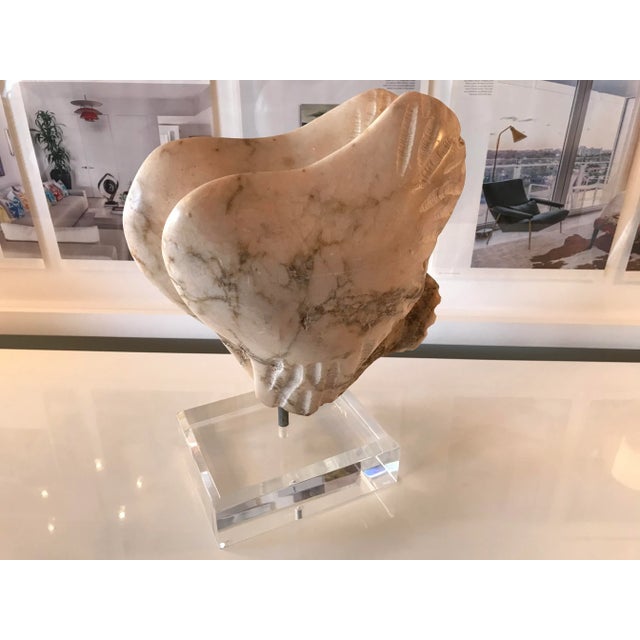 Metal Fossilized Stone Sculpture For Sale - Image 7 of 10