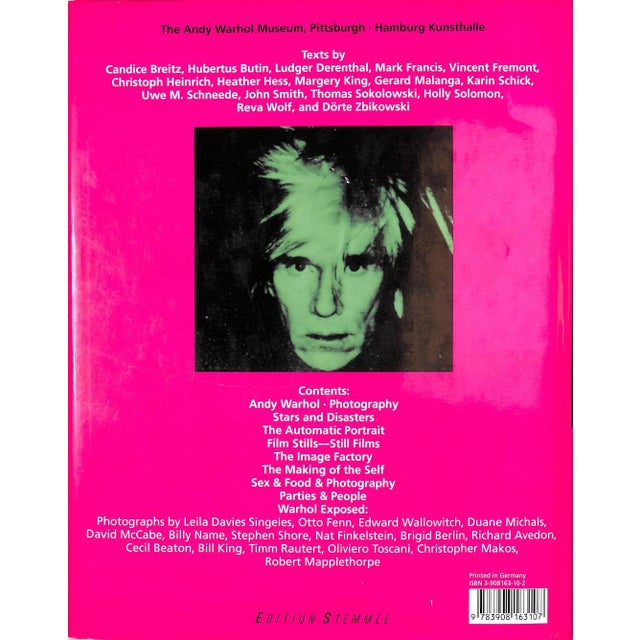 Paper 1999 "Andy Warhol Photography" Book For Sale - Image 7 of 12