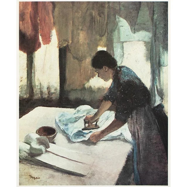 1977 After Edgar Degas "Woman Ironing", Large Full-Color Print For Sale In Dallas - Image 6 of 6