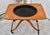 1960s Fruitwood Serving Cart Mid Century Modern Removable Tray Rolling Bar Table 60s For Sale - Image 5 of 12