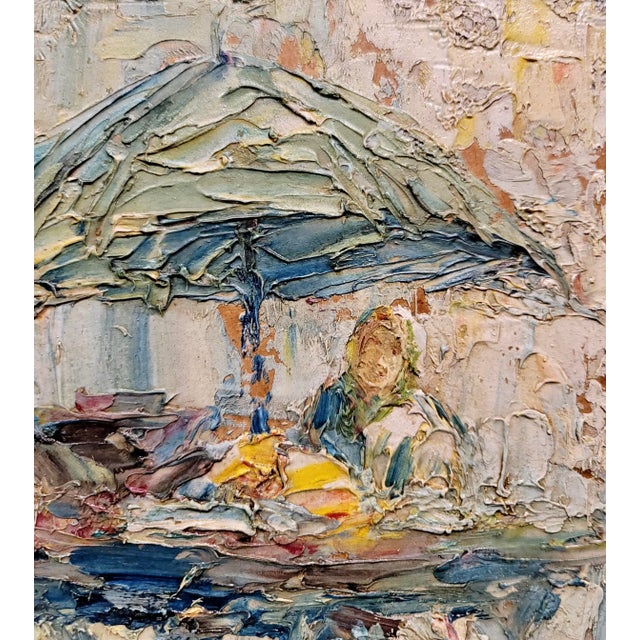 Impressionist Erno Erb - Women at the Market - 1920s Oil Painting For Sale - Image 3 of 12